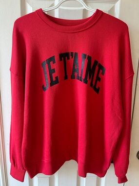 Chaser Je T'aime Crewneck Sweatshirt